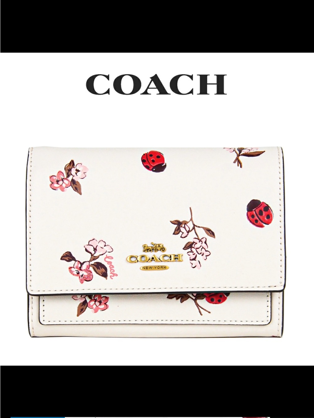Coach Ladybug 🐞 Floral Print Limited Edition Wallet
